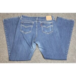 Levis 715 Jeans Womens 32 Blue Denim Bootcut Western Stretch Cowgirl Rodeo